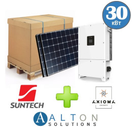 Комплект солнечных батарей 30 кВт Сетевая Suntech + Axioma