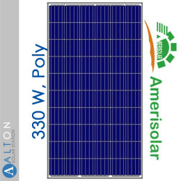 Солнечная батарея Amerisolar 330 Вт Poly AS-6Р30-330W/5BB